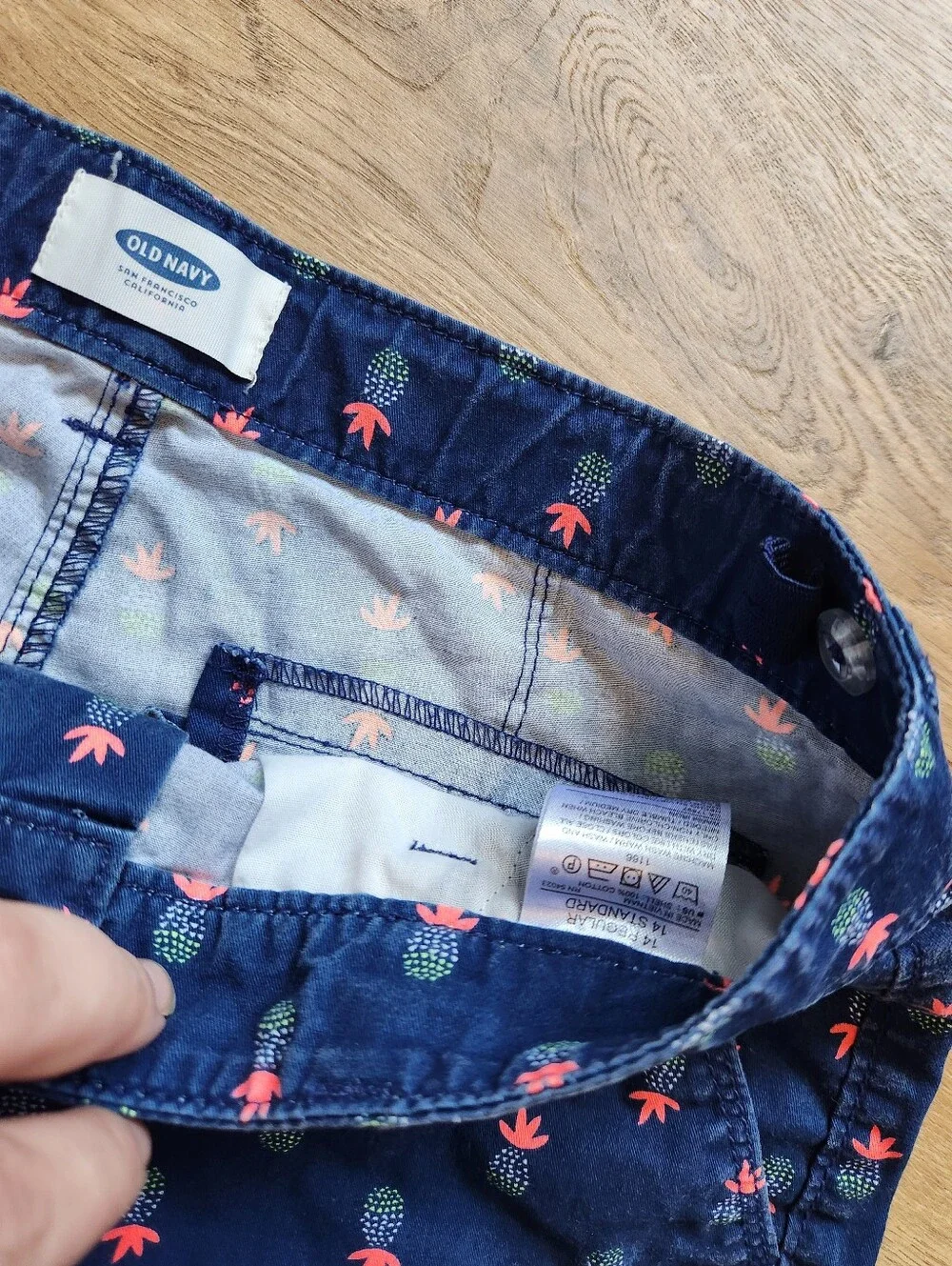 Size 14 Girls Pineapple Shorts